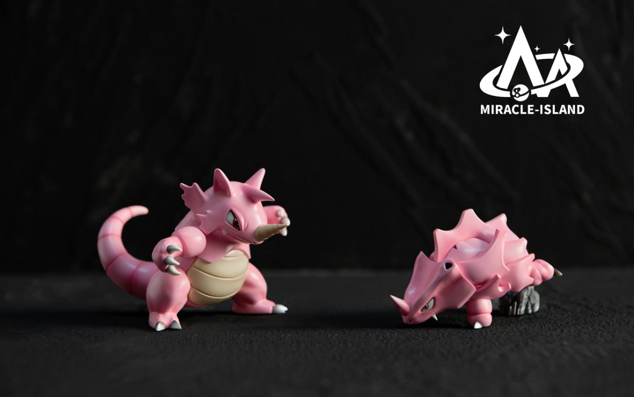 [PREORDER] 1/20 Scale World Figure [MIRACLE ISLAND] - Rhyhorn & Rhydon
