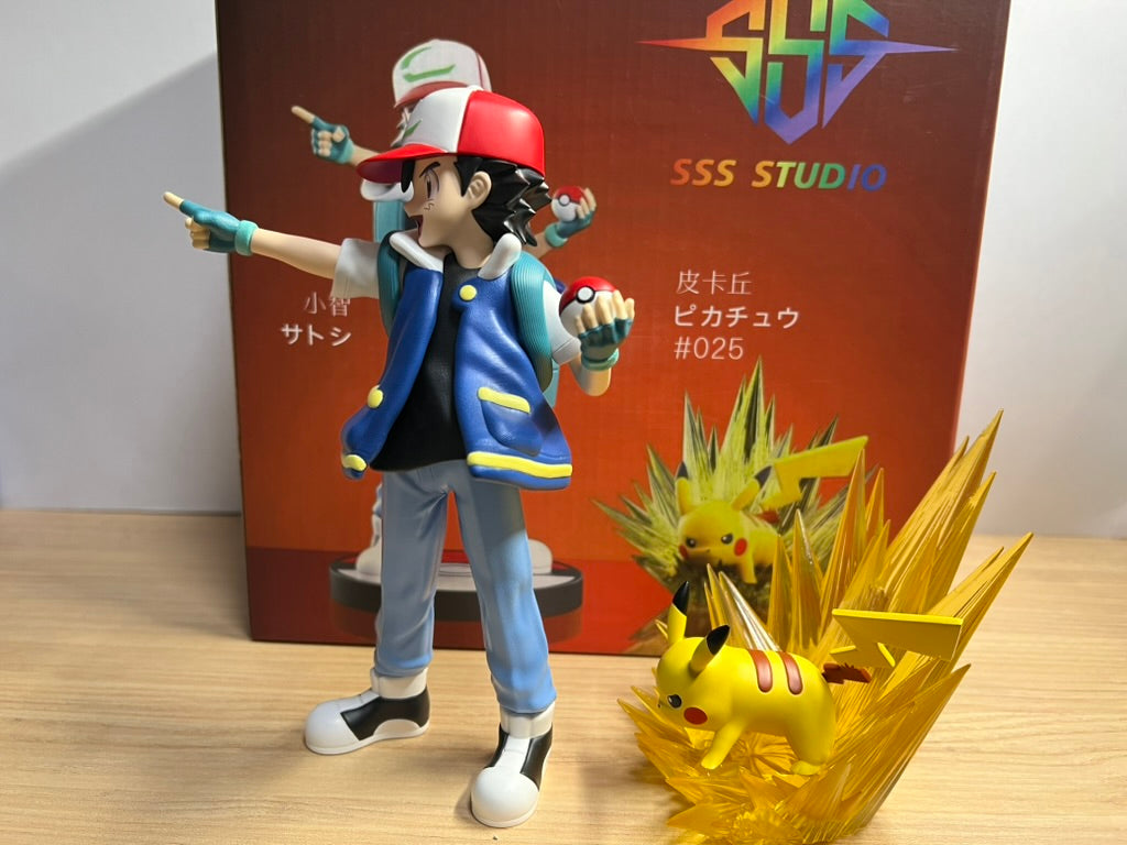 [IN STOCK] 1/20 Scale World Figure [SSS] - Ash Ketchum & Pikachu