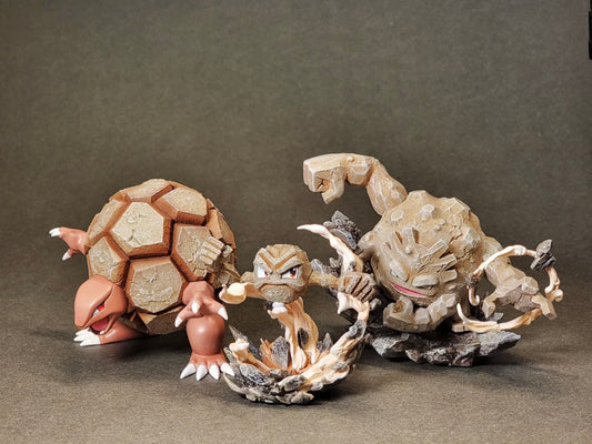 [IN STOCK] 1/20 Scale World Figure [PALLET TOWN] - Geodude & Graveler & Golem