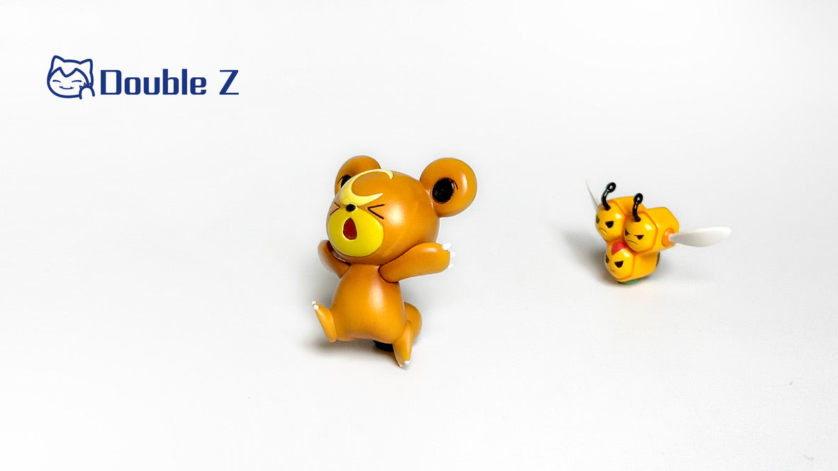 [PREORDER] 1/20 Scale World Figure [DOUBLE Z] - Ursaluna & Teddiursa & Ursaring & Applin & Dipplin & Combee