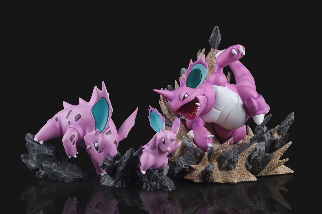 [IN STOCK] 1/20 Scale World Figure [SUN] - Nidorina & Nidorino & Nidoking