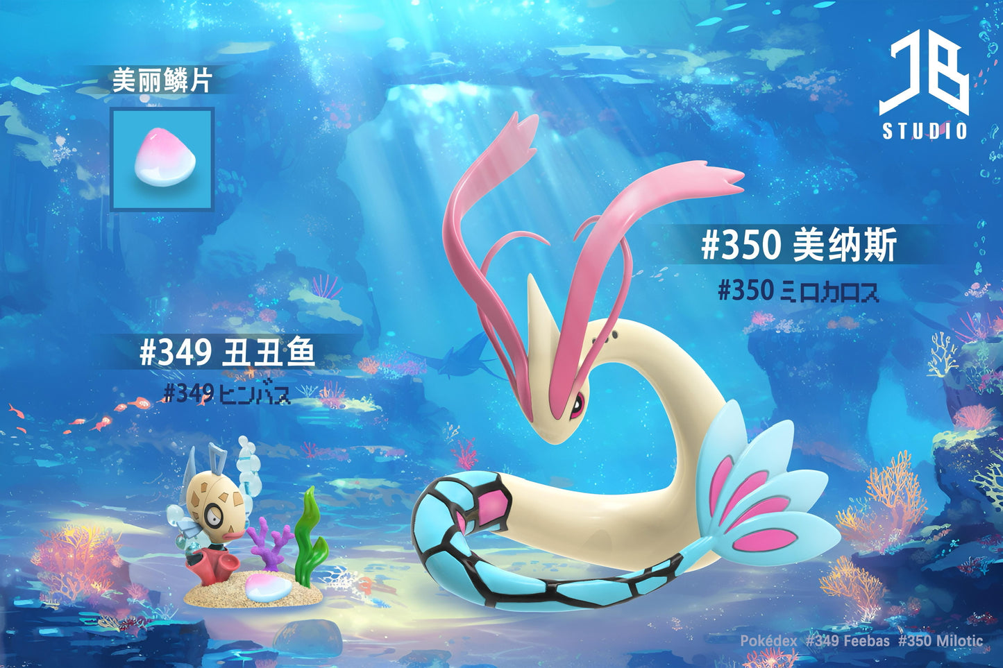 [PREORDER] 1/20 Scale World Figure [JB] - Feebas & Milotic