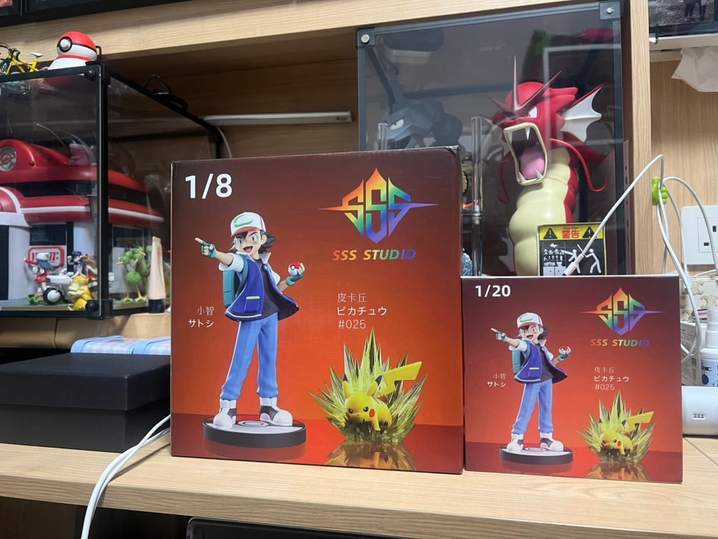 [IN STOCK] 1/20 Scale World Figure [SSS] - Ash Ketchum & Pikachu