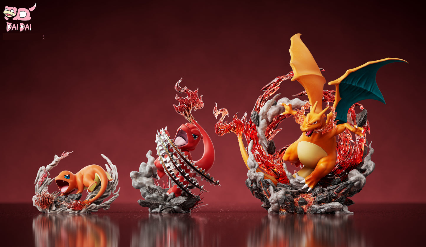 [PREORDER CLOSED] 1/20 Scale World Figure [DAIDAI] - Charmander & Charmeleon & Charizard