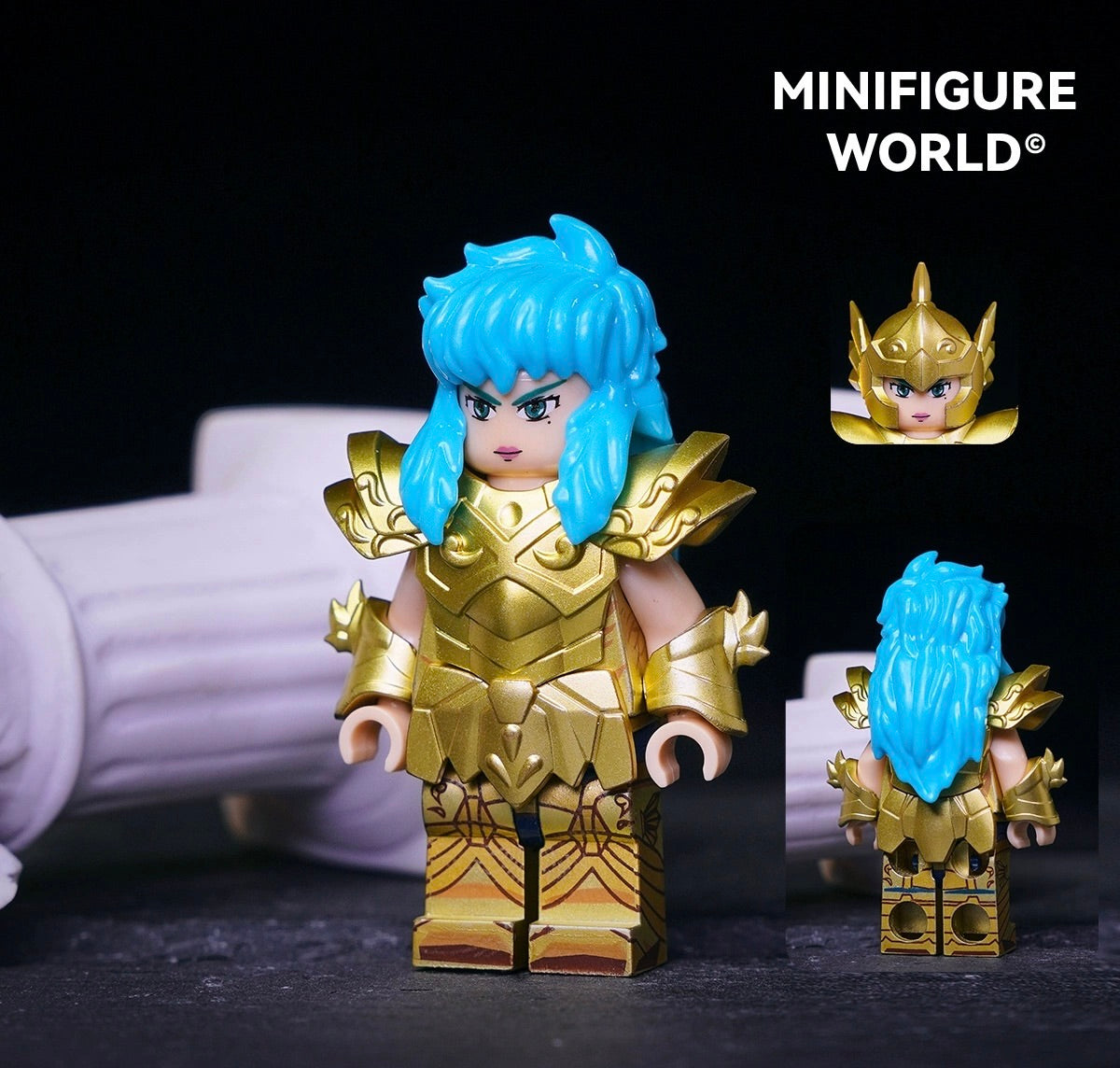 [IN STOCK] Custom Designed Minifigure [MINIFIGURE WORLD] - Gold Saint