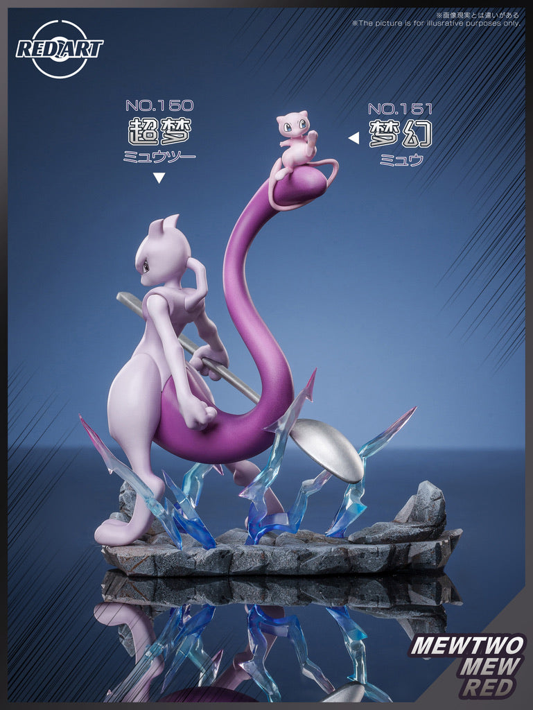 [PREORDER] 1/20 Scale World Figure [RED ART] - Red (Adventures) & Mewtwo & Mew