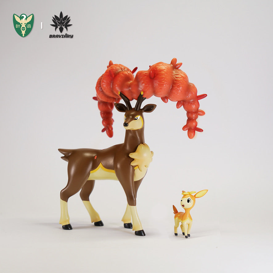 [PREORDER] 1/20 Scale World Figure [YEYU] - Deerling & Sawsbuck (Autumn Form)