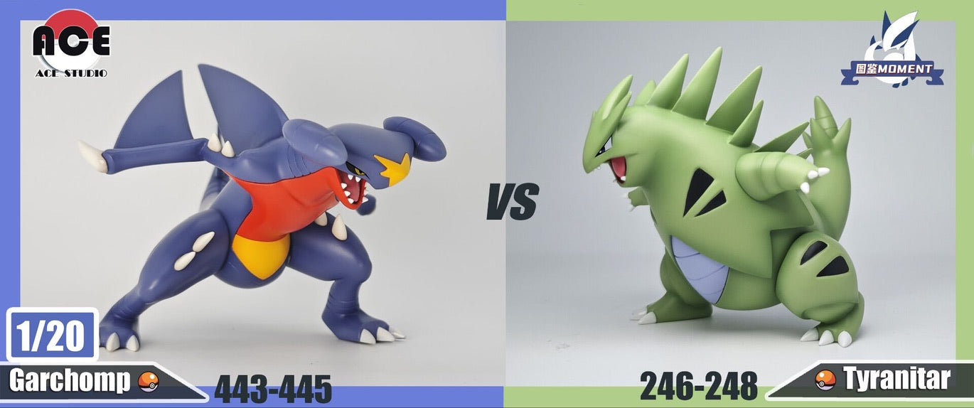 [IN STOCK] 1/20 Scale World Figure [POKEDEX MOMENT] - Larvitar & Pupitar & Tyranitar