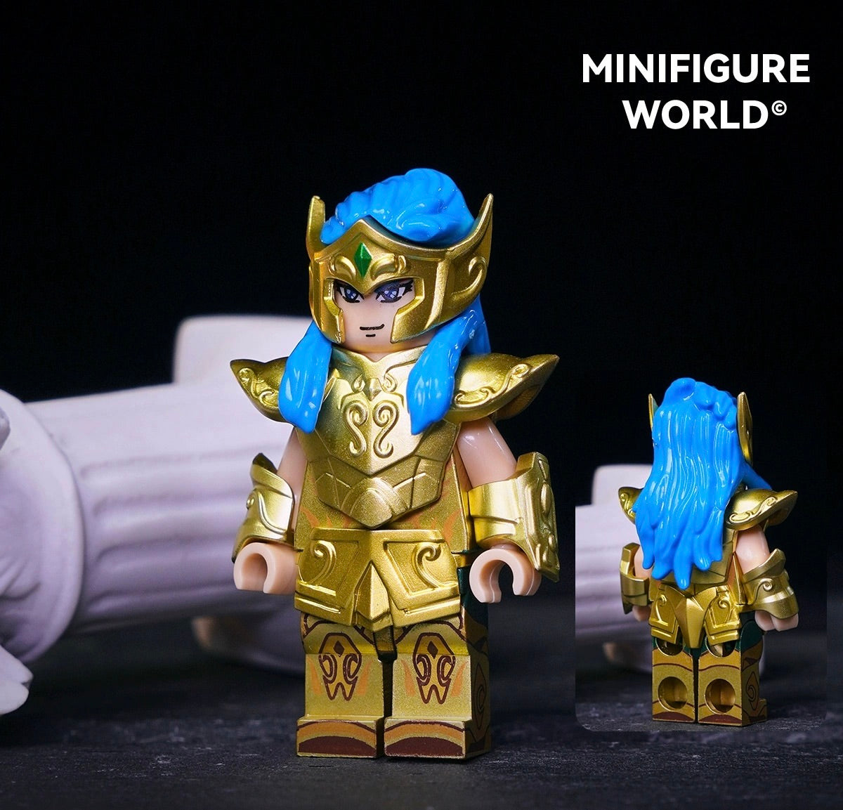 [IN STOCK] Custom Designed Minifigure [MINIFIGURE WORLD] - Gold Saint