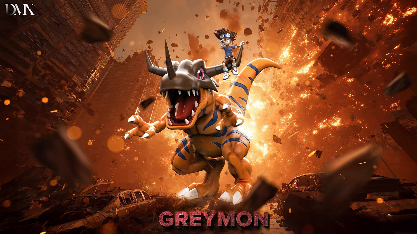[PREORDER] Digimon Figure [DMX] - Greymon & Yagami Taichi