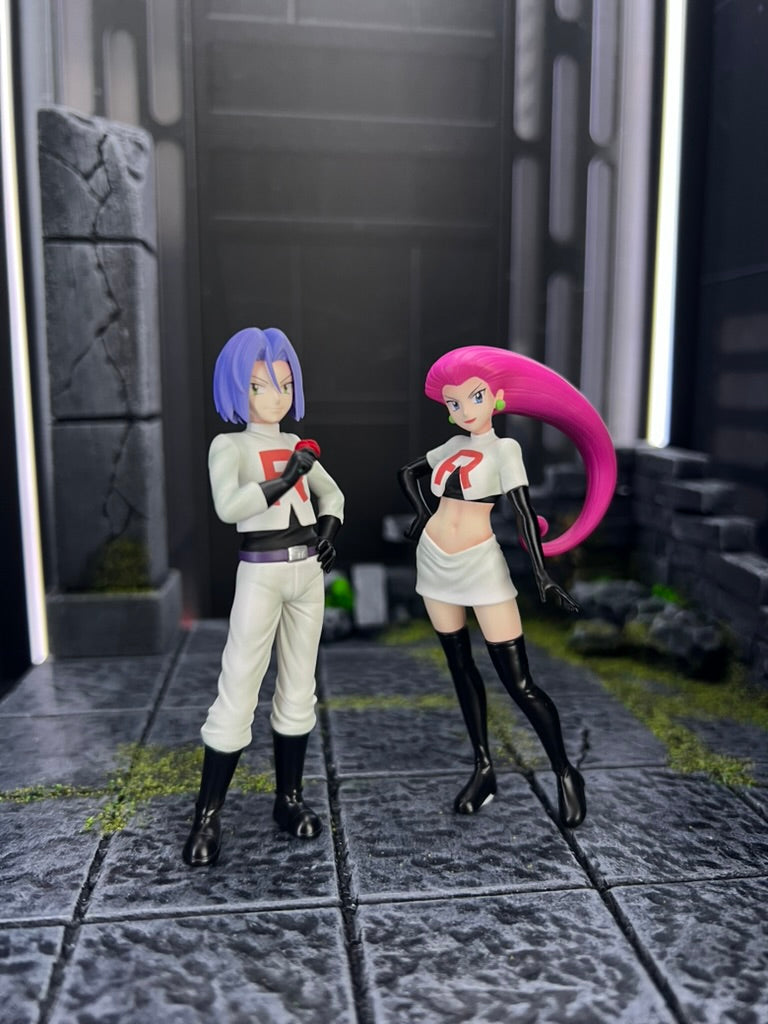 [IN STOCK] 1/20 Scale World Figure [JB] - Jessie & James & Meowth & Wobbuffet