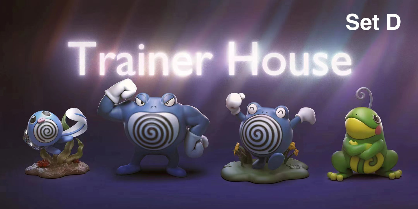 [PREORDER CLOSED] 1/20 Scale World Figure [TRAINER HOUSE] - Poliwag & Poliwhirl & Poliwrath & Politoed