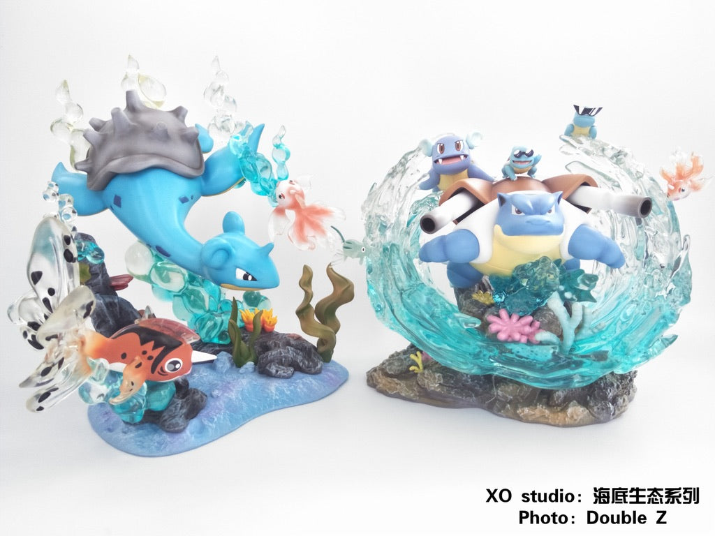Blastoise Wartortle Squirtle Pokemon Zukan 1/40 Scale Figure