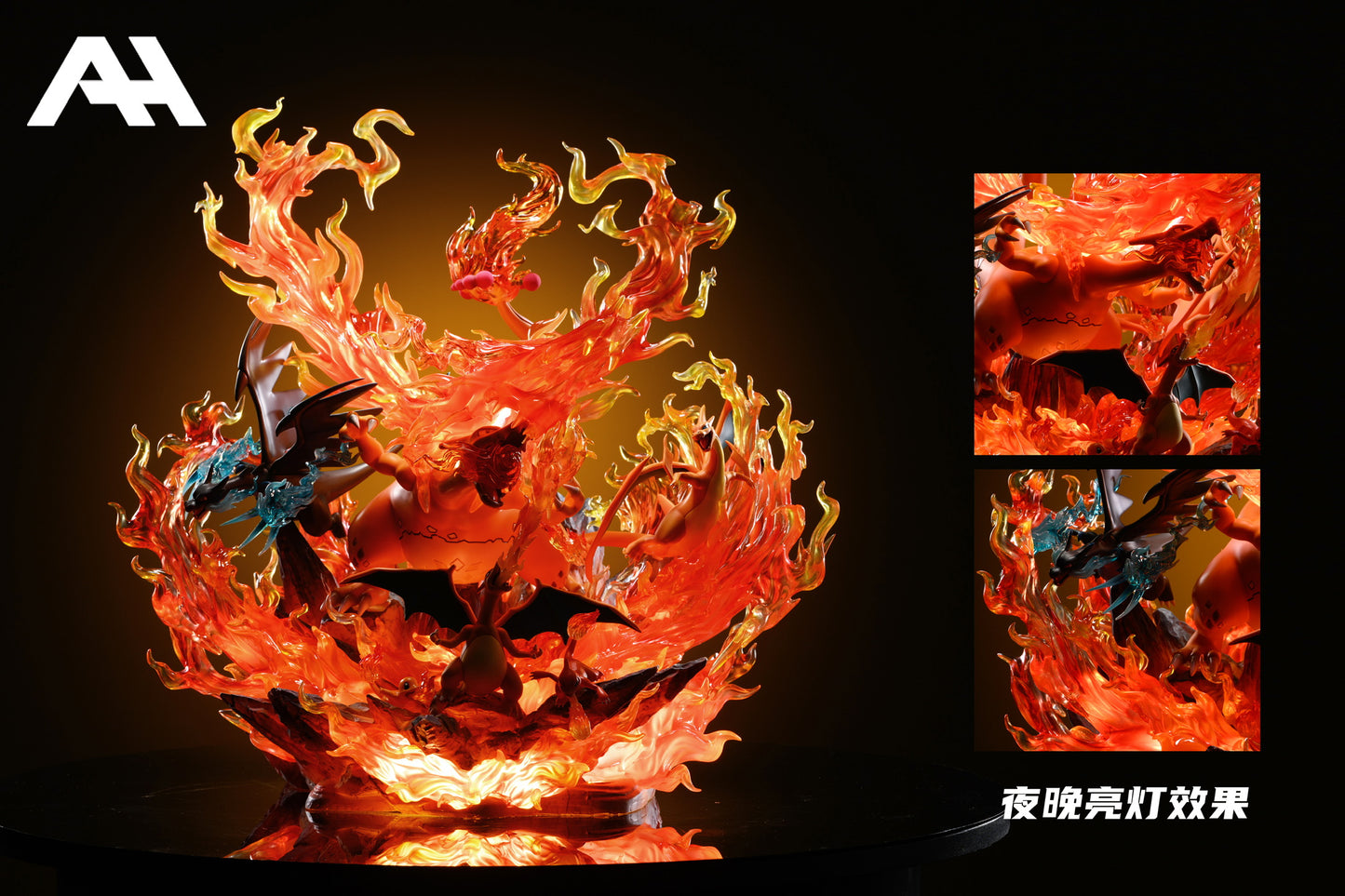 [PREORDER] Statue [AH] - Charmander & Charmeleon & Charizard & Mega Charizar X&Y & Gigantamax Charizard