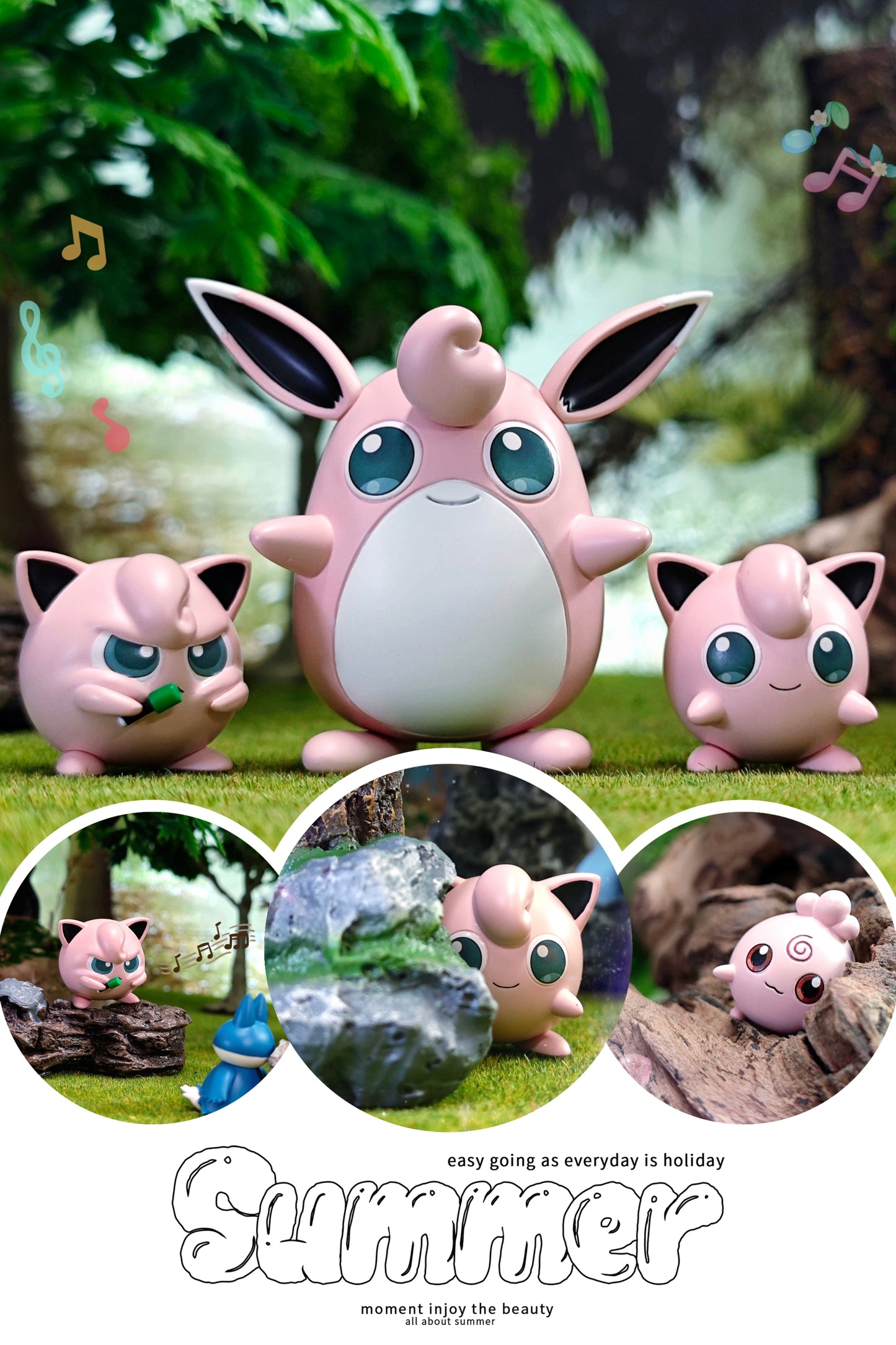 [IN STOCK] 1/20 Scale World Figure [VS] - Jigglypuff & Wigglytuff & Igglybuff