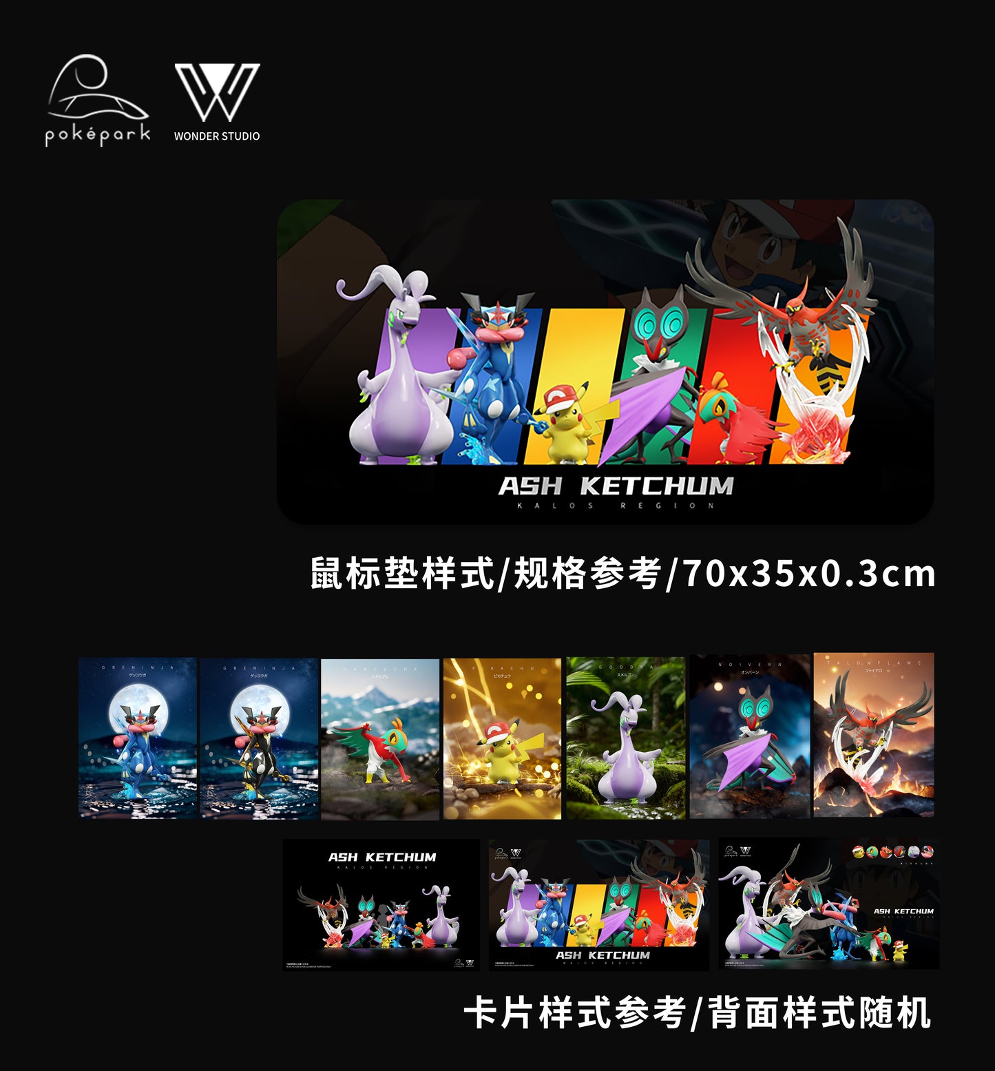 [PREORDER] 1/20 Scale World Figure [WONDER] - Ash's Team in Kalos Region