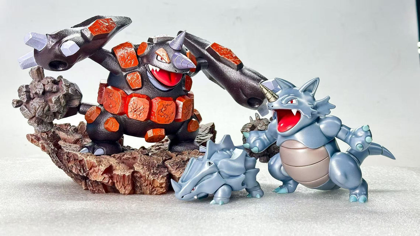 [PREORDER] 1/20 Scale World Figure [PALLET TOWN] - Rhyhorn & Rhydon & Rhyperior