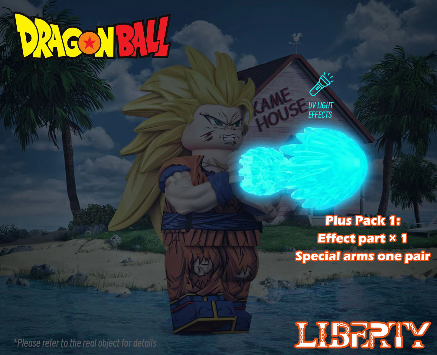 [PREORDER] Custom Designed Minifigure [LIBERTY BRICK] - Super Saiyan Son Goku SSJ3