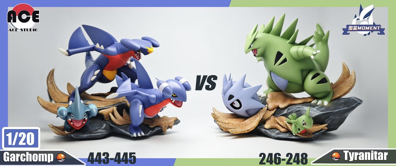 [IN STOCK] 1/20 Scale World Figure [POKEDEX MOMENT] - Larvitar & Pupitar & Tyranitar