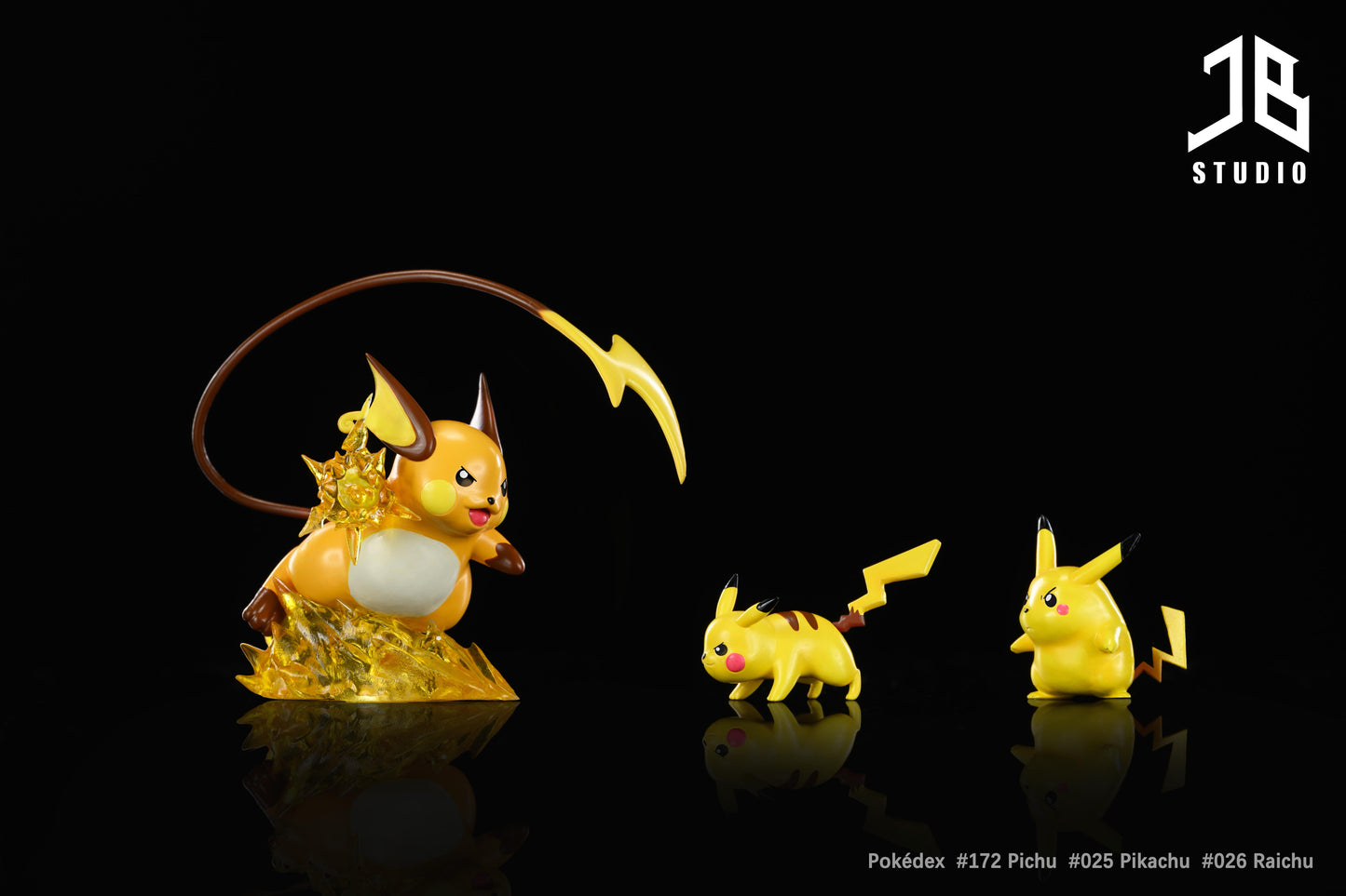 [PREORDER] 1/20 Scale World Figure [JB] - Pikachu & Raichu & Pichu