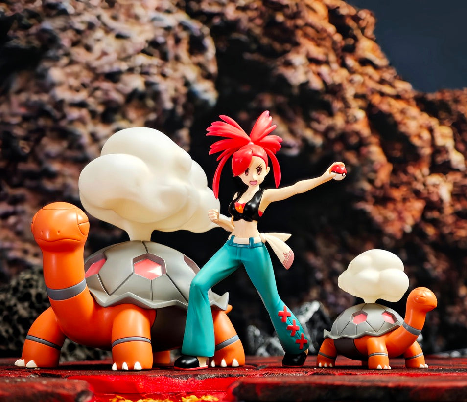 [IN STOCK] 1/20 Scale World Figure [POKEDEX MOMENT] - Flannery & Torkoal