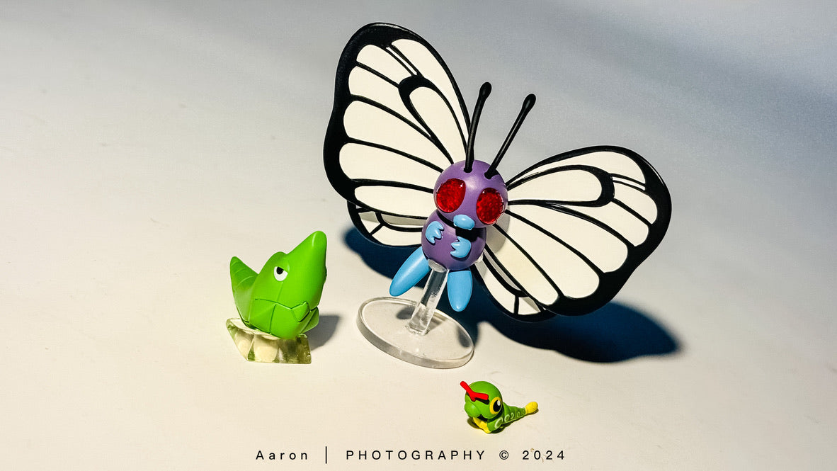 [IN STOCK] 1/20 Scale World Figure [FLF] - Caterpie & Metapod & Butterfree