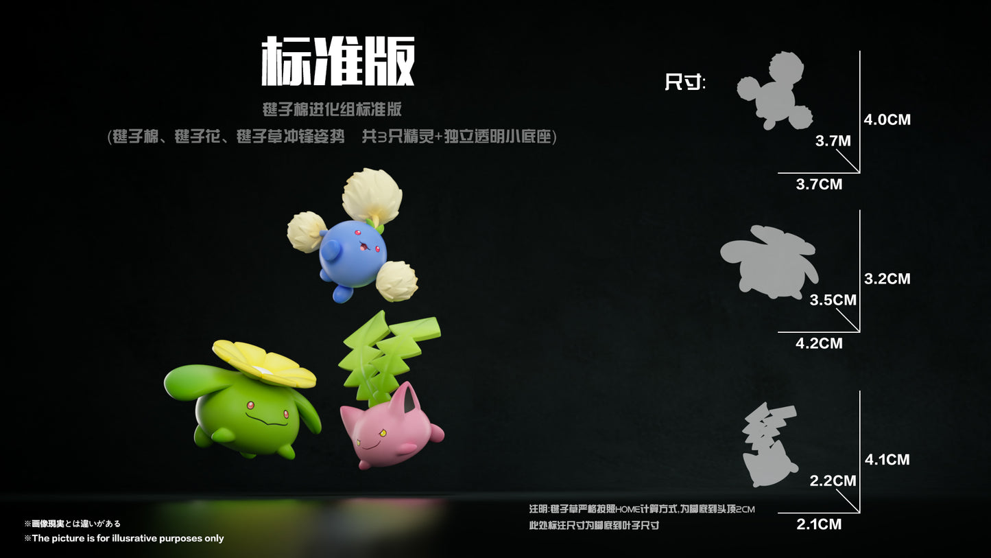 [PREORDER] 1/20 Scale World Figure [BRAVIARY] - Hoppip & Skiploom & Jumpluff