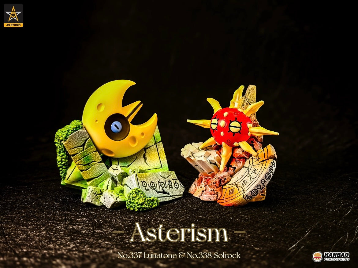 [IN STOCK] 1/20 Scale World Figure [ASTERISM] - Solrock & Lunatone