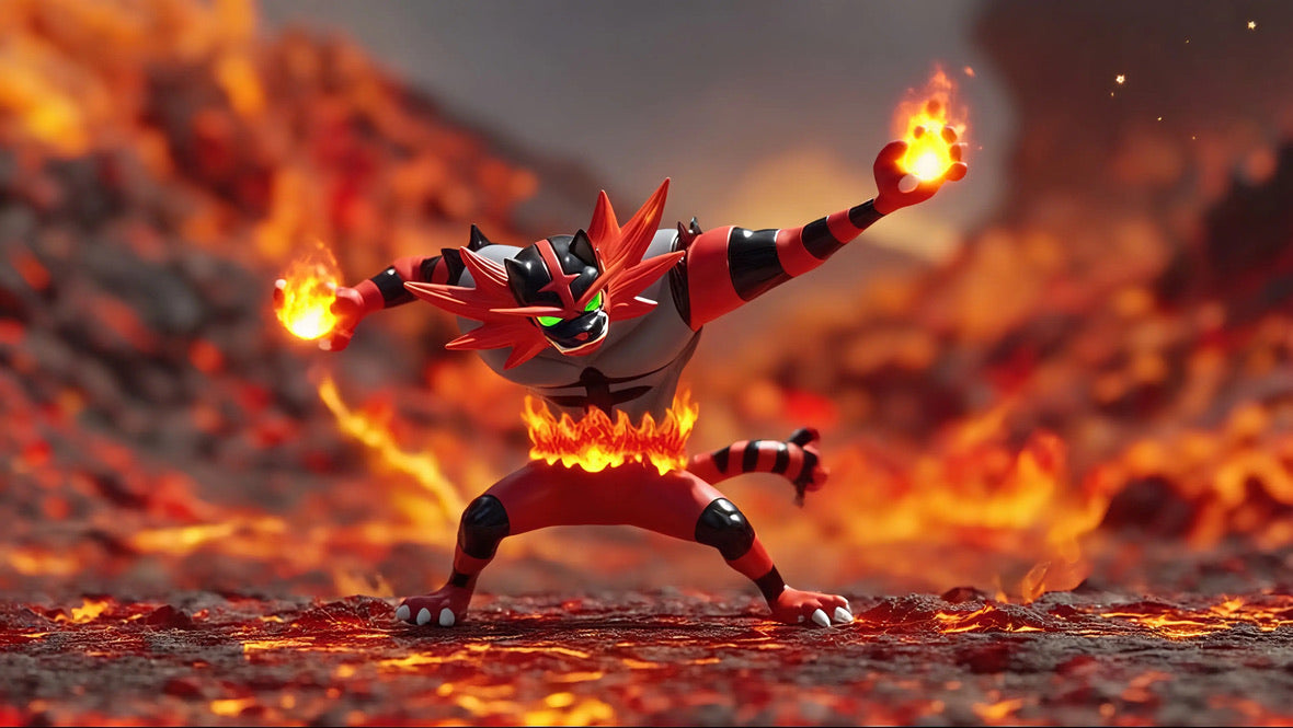 [IN STOCK] 1/20 Scale World Figure [WONDER] - Litten & Torracat & Incineroar