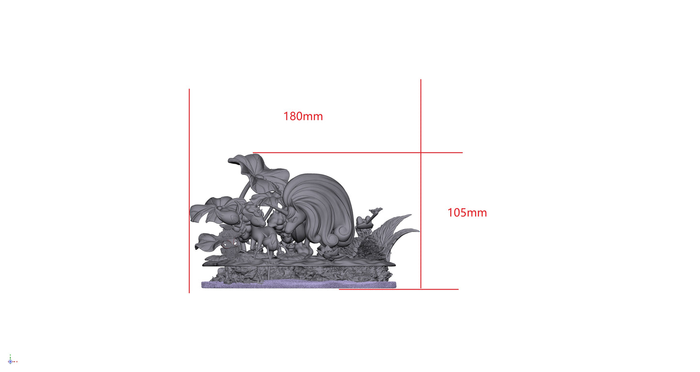 [PREORDER] 1/20 Scale World Figure [DUDU] - Galarian Ponyta & Rapidash & Celebi & Surskit & Froakie