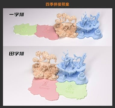 [PREORDER] 1/20 Scale World Figure [YEYU] - Deerling & Sawsbuck (Winter Form)