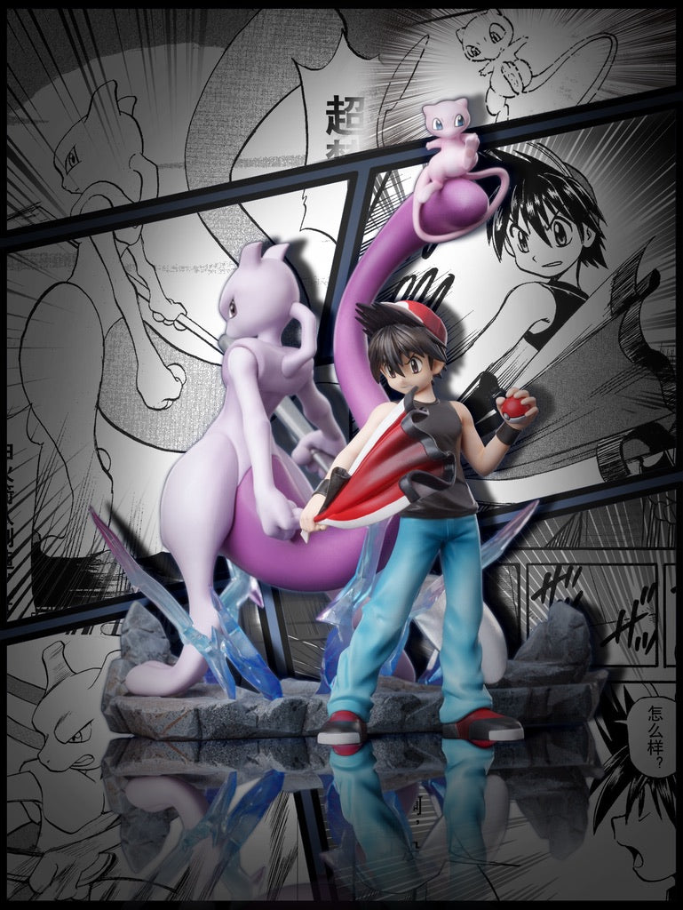 [PREORDER] 1/20 Scale World Figure [RED ART] - Red (Adventures) & Mewtwo & Mew