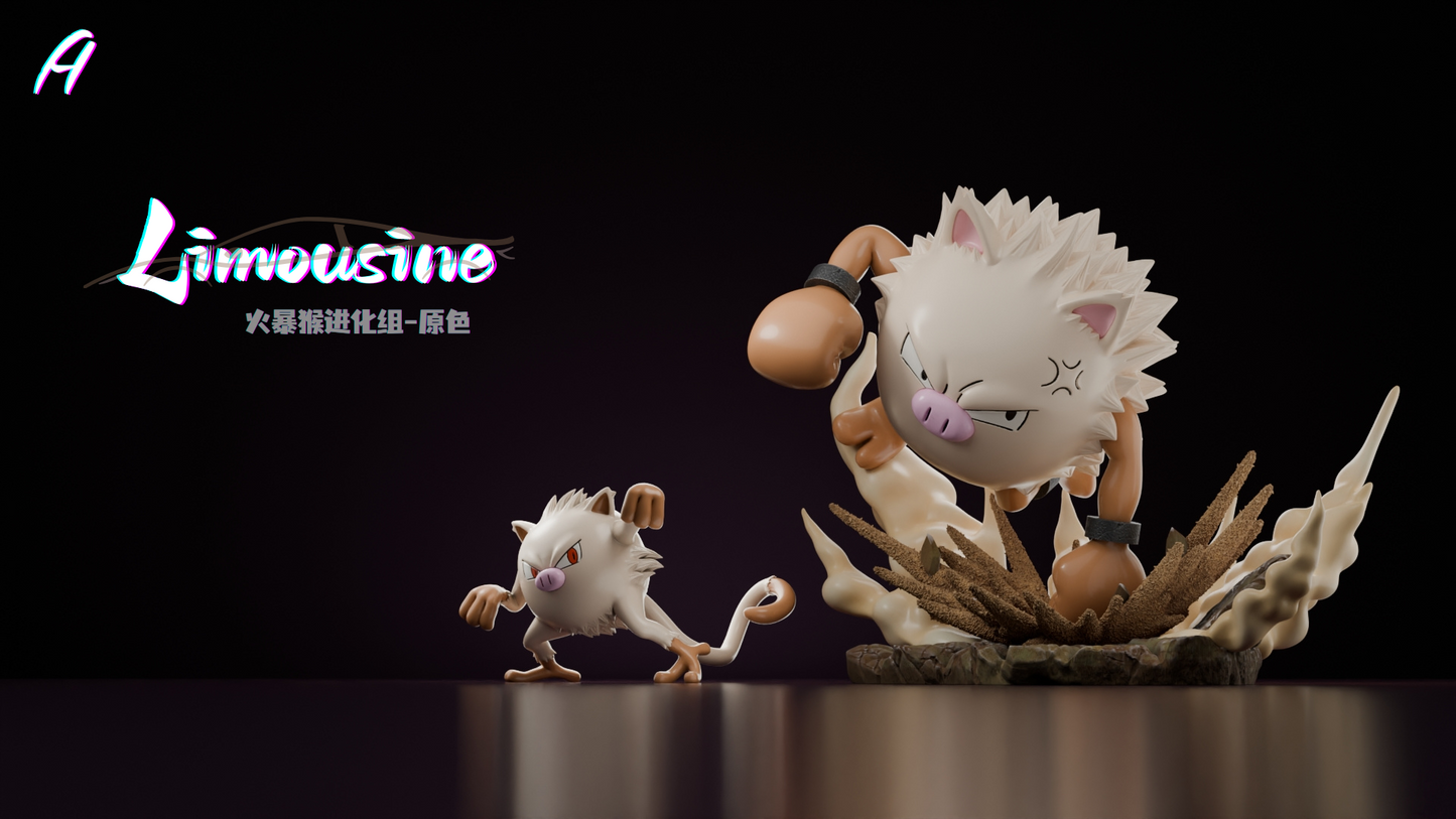 [PREORDER] 1/20 Scale World Figure [LIMOUSINE] - Mankey & Primeape