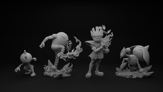 [PREORDER] 1/20 Scale World Figure [DM VIP] - Hitmonlee & Hitmonchan & Tyrogue & Hitmontop