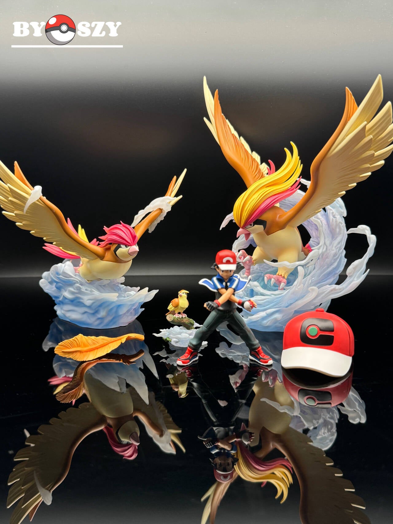 [IN STOCK] 1/20 Scale World Figure [PALLET TOWN] - Pidgey & Pidgeotto & Pidgeot