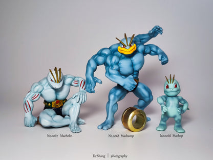[IN STOCK] 1/20 Scale World Figure [PALLET TOWN] - Machop & Machoke & Machamp