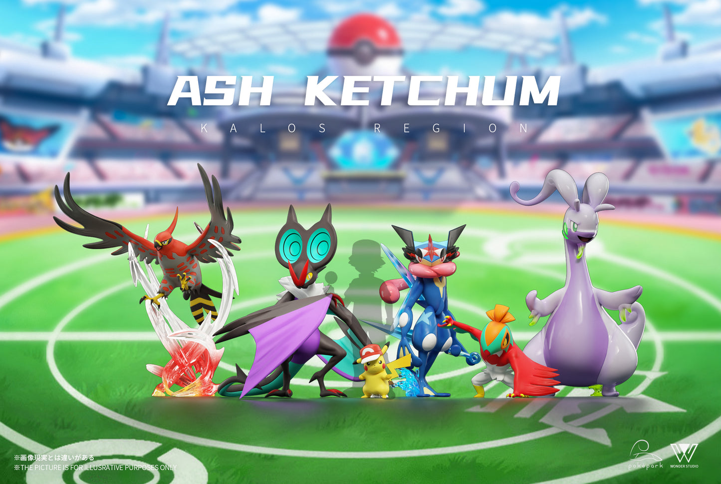 [PREORDER] 1/20 Scale World Figure [WONDER] - Ash's Team in Kalos Region