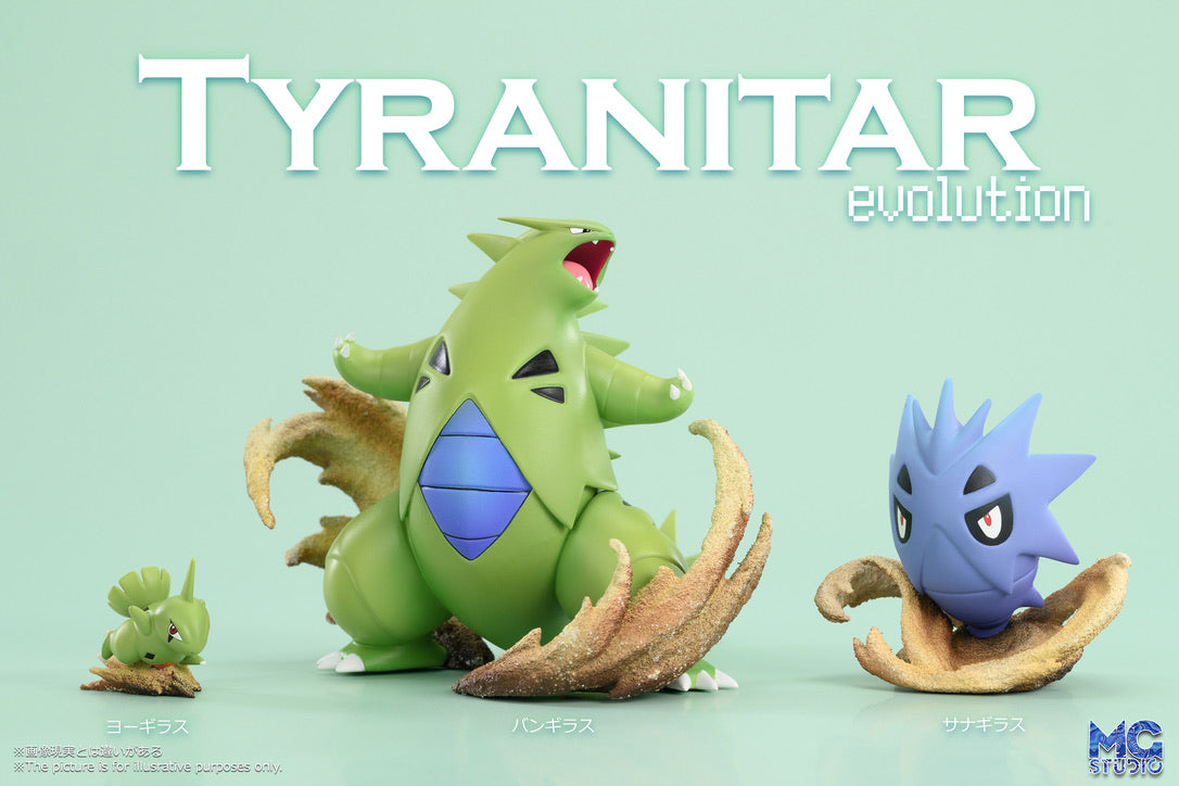 [PREORDER] 1/20 Scale World Figure [MG] - Larvitar & Pupitar & Tyranitar & Mega Tyranitar