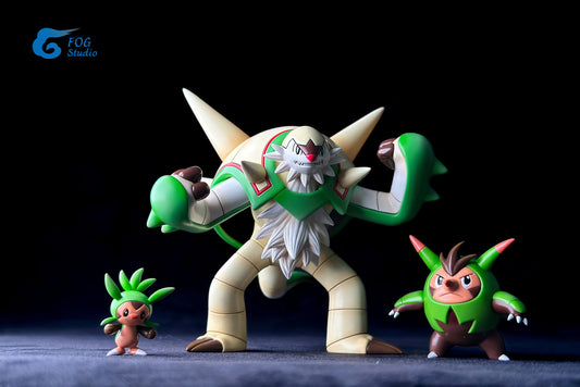[PREORDER] 1/20 Scale World Figure [FOG] - Chespin & Quilladin & Chesnaught