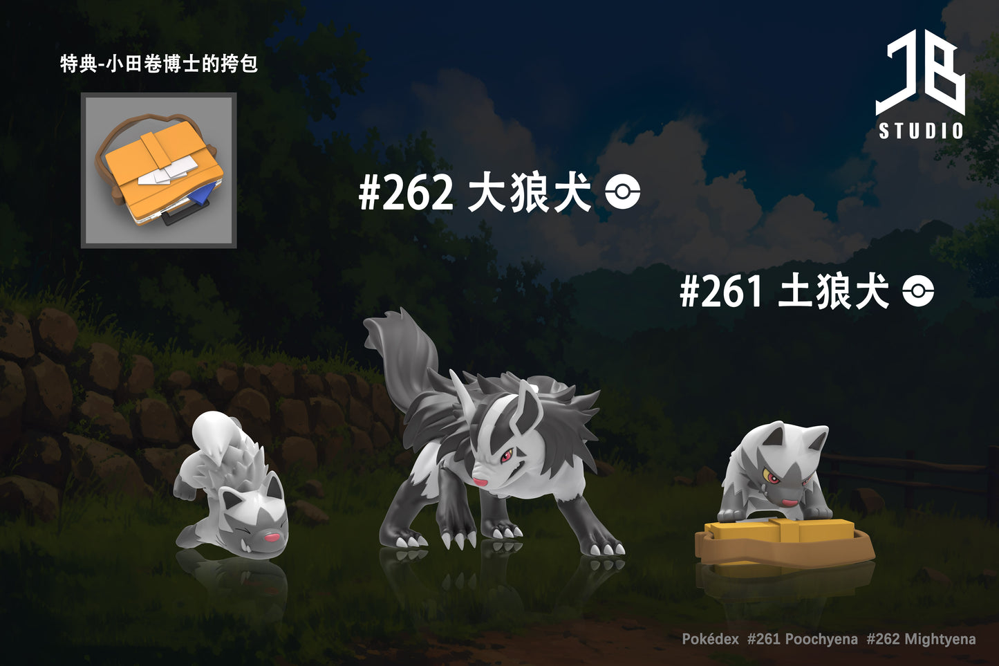 [PREORDER] 1/20 Scale World Figure [JB] - Poochyena & Mightyena