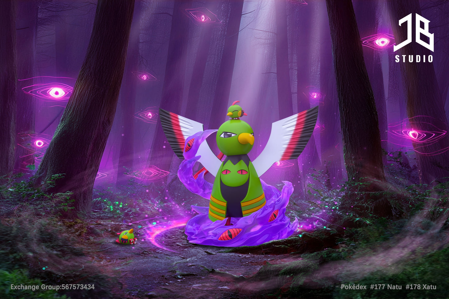 [PREORDER] 1/20 Scale World Figure [JB] - Will & Natu & Xatu