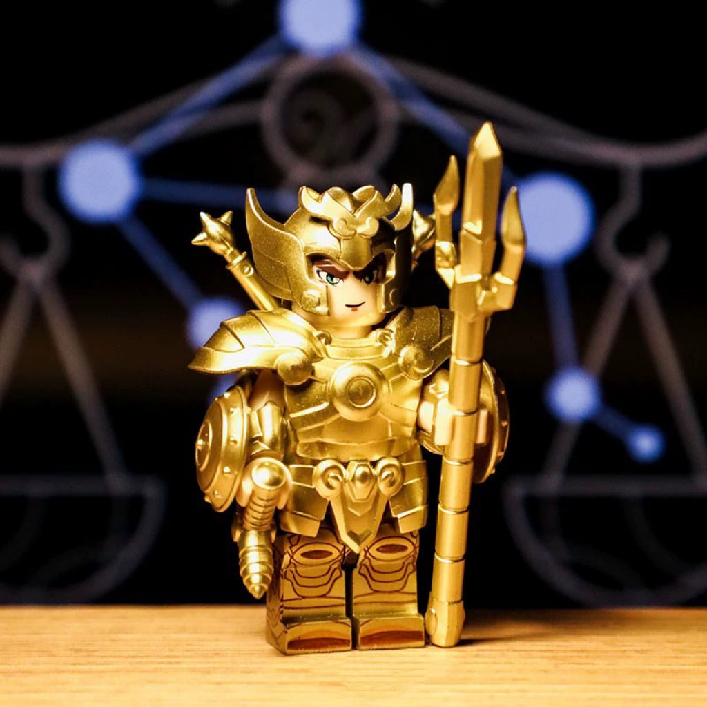 [IN STOCK] Custom Designed Minifigure [MINIFIGURE WORLD] - Gold Saint