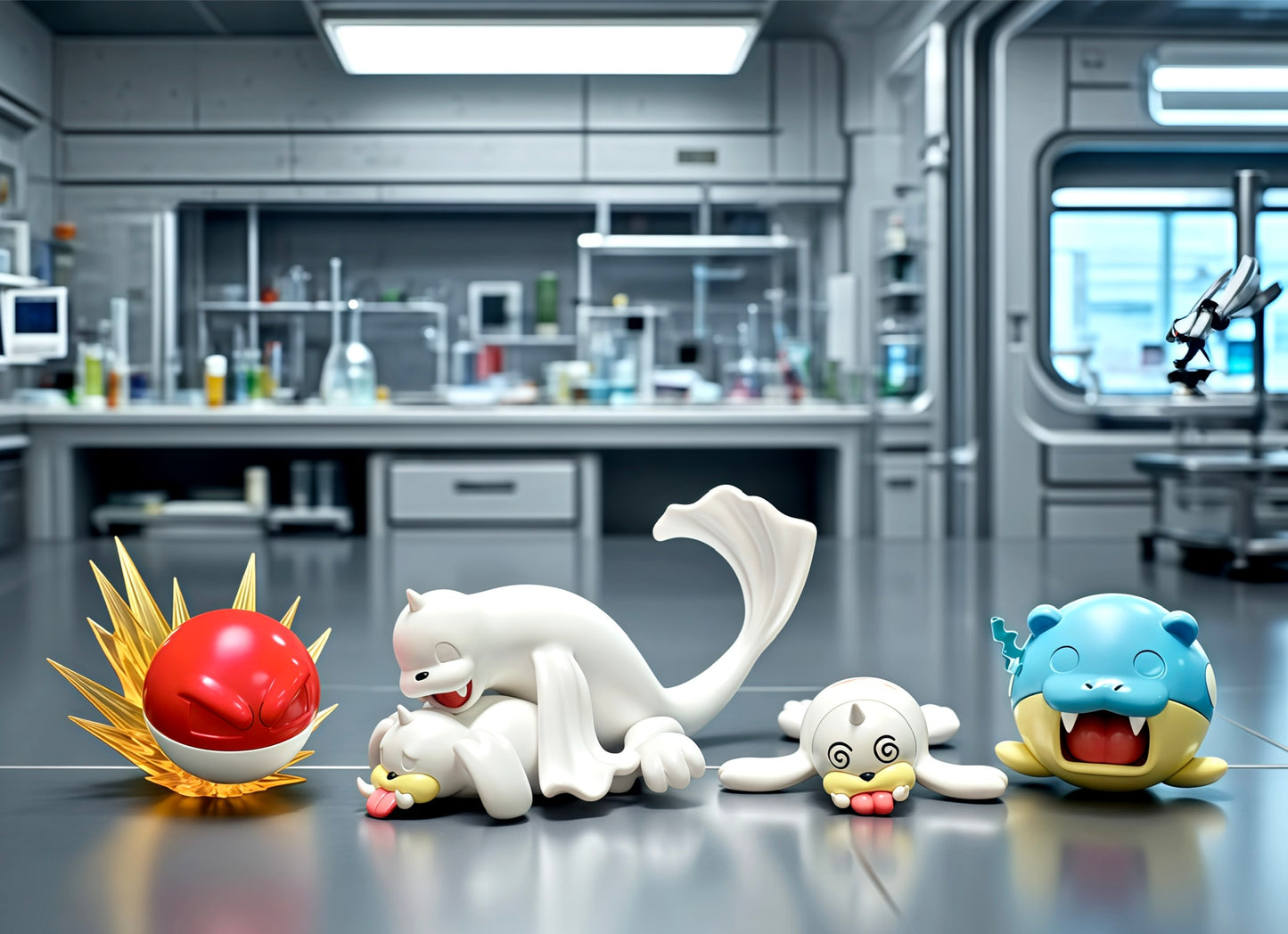[PREORDER] 1/20 Scale World Figure [DZW] - Seel & Dewgong & Voltorb & Spheal