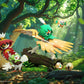 [PREORDER] 1/20 Scale World Figure [WONDER] - Rowlet & Dartrix & Decidueye