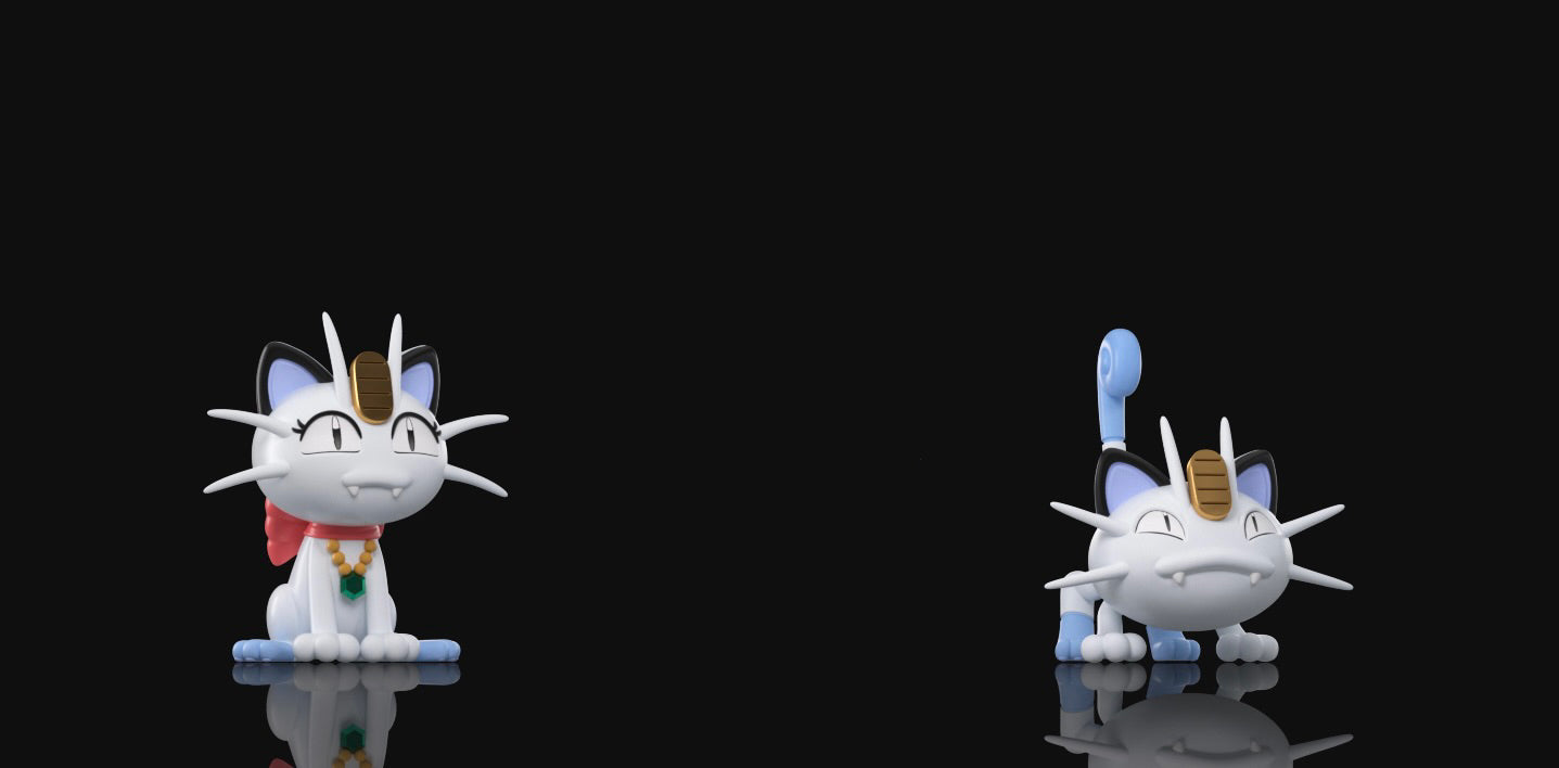 [PREORDER] 1/20 Scale World Figure [WONDER] - Meowth & Persian