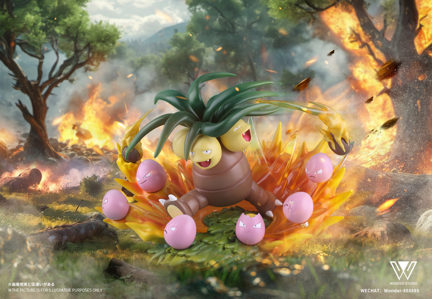 [IN STOCK] 1/20 Scale World Figure [WONDER] - Exeggcute & Exeggutor