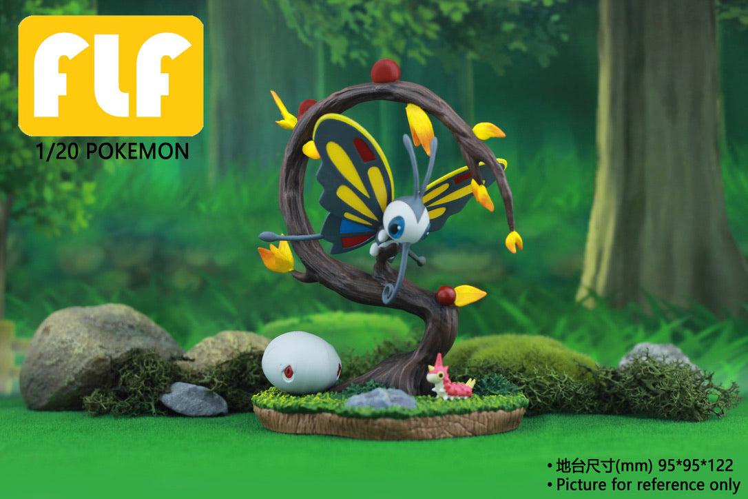 [PREORDER] 1/20 Scale World Figure [FLF] - Wurmple & Silcoon & Beautifly & Cascoon & Dustox