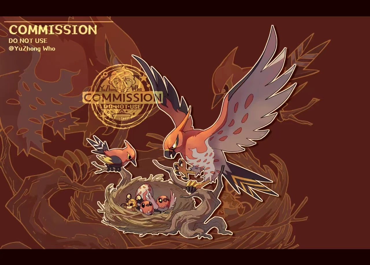 [PREORDER] 1/20 Scale World Figure [AQUA] - Fletchling & Fletchinder & Talonflame