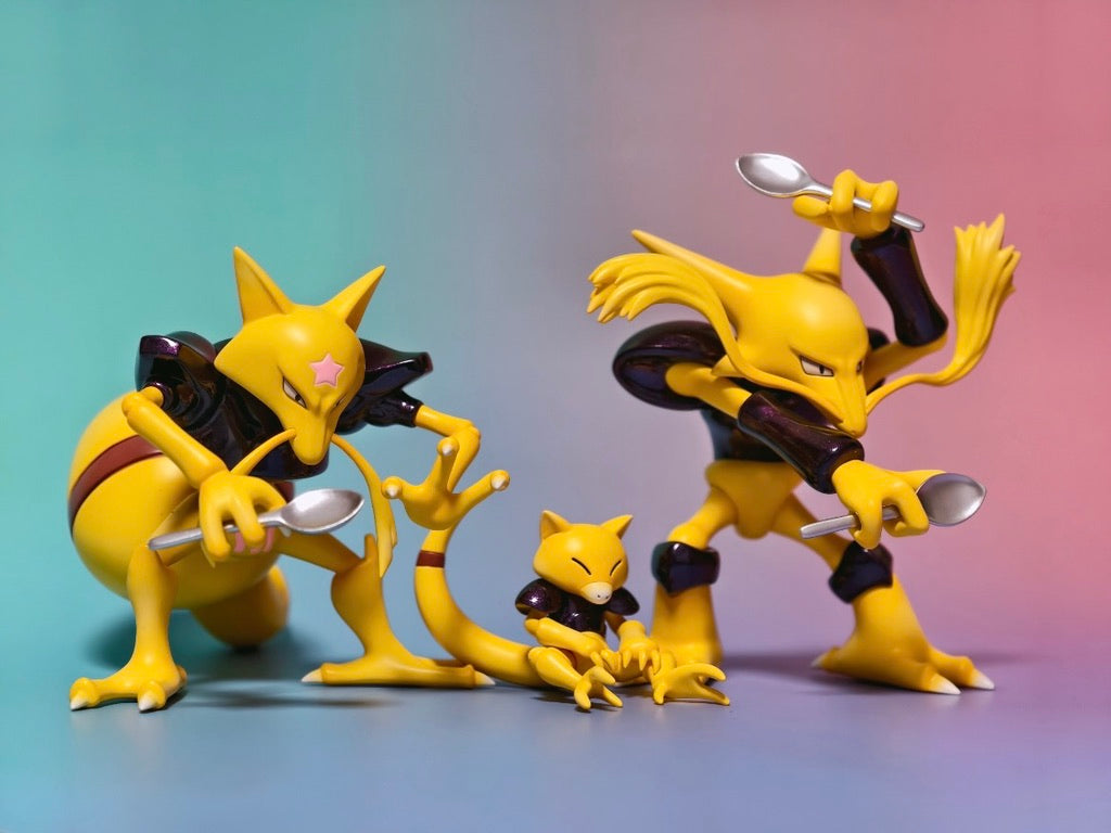 [IN STOCK] 1/20 Scale World Figure [GOLDEN CITY] - Abra & Kadabra & Alakazam