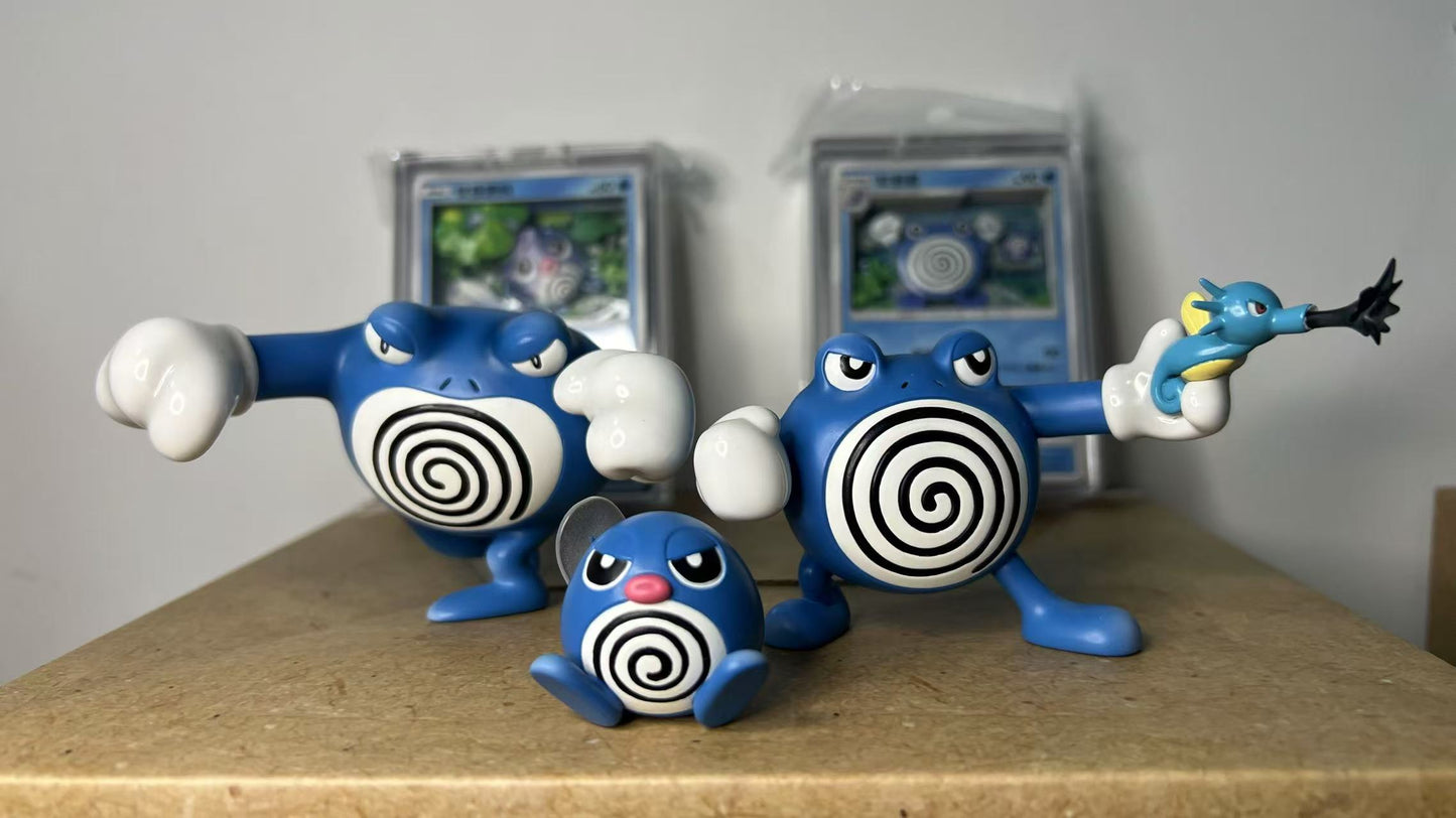 [IN STOCK] 1/20 Scale World Figure [UNKNOWN MADE] - Poliwag & Poliwhirl & Poliwrath